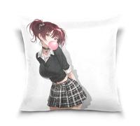 voucong Sexy Bubble Girl Pillow Cases Soft and Cozy 1 Pack Pillow case Zipper for Living Room 18x18