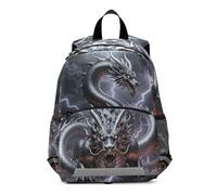 voucong Silver Chinese Dragon Light Art toddler boy backpack for 2 year old with leash bookbags for baby mochila para ni?os de 5 a?os