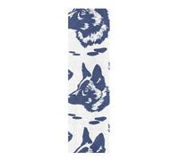 voucong Style German Shepherd Neon Navy Grip Tape for Skateboards Anti Slip Grip Tape for Scooter 33×9 Inch accesorios para patinetas