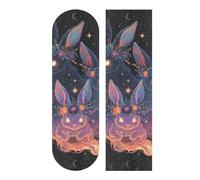 voucong Three Ethereal Ghosts Bunnies Gothic Style Skateboard Grip Tape Anti Slip pro Scooter Grip Tape 33×9 Inch antiderrapante para Scooter