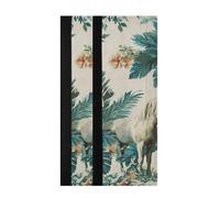 voucong Tropical Pony Blu Ray Off White Refrigerator Handle Covers Proctective Home Decor Keep Kitchen Appliances Clean Off Stains Fingerprint for Refrigerator