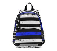 voucong Vintage American Police Support Flag kid mini backpack safety books bag for 5 year old mochilas para ni?as de 2 a?os