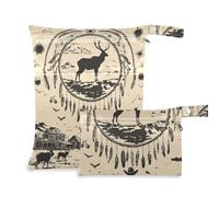 voucong Western Cowboy Dream Catchers prop1 Wet Swimsuit Bag 2 Pack Travel Essentials for Flying with Handles for Beach