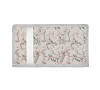 voucong William Morris Style Phoenix Tree Beige Trifold Money Clip Wallet for Kids Simple Sturdy Money Clip Wallet with Lanyard