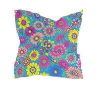 voucong Women's Fashion silk scarf funky Square Satin shawls and wraps for women for evening Aesthetic Drawing Flower Power