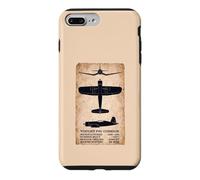 Vought F4U Corsair WW2 Fighter Plane Vintage Diagram Case for iPhone 7 Plus/8 Plus