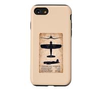 Vought F4U Corsair WW2 Fighter Plane Vintage Diagram Case for iPhone SE (2020) / 7/8