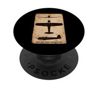 Vought Vindicator Dive Bomber Vintage WW2 Plane Silhouette PopSockets Adhesive PopGrip