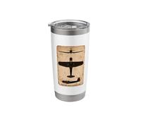 Vought Vindicator Dive Bomber Vintage WW2 Plane Silhouette Stainless Steel Insulated Tumbler