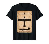 Vought Vindicator Dive Bomber Vintage WW2 Plane Silhouette T-Shirt