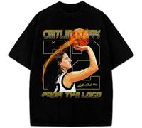 Voulkco Caitlin Basketball Clark T-Shirt Oversized Short sleeve Unisex from The Logo Custom Fan Art Graphic Tee Sport Fans Gifts-XL