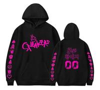 Voulkco Men Women Hoodie Kpop ITZY Ryujin Yeji Yuna Fans Sweatshirt Unisex Pullover Harajuku Cute Printed Hoodie-Pink5||M