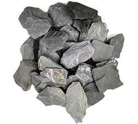 Voulosimi Natural Slate Rocks PH Neutral Stone Perfect Rocks for Aquariums, Landscaping Model,Tank Decoration,Amphibian Enclosures (10 LB, 3-5 inch)