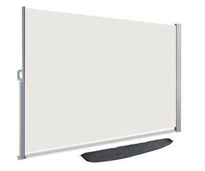 VOUNOT 1.4 x 3 m Side Awning Retractable, Privacy Screen for Patio, Garden, Balcony, Terrace, Beige