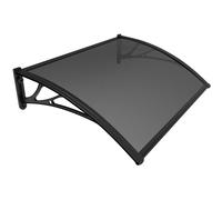 VOUNOT 120x80cm Front Door Canopy Porch Outdoor Awning, Anthracite