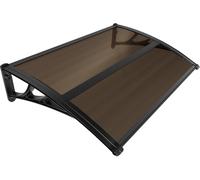 VOUNOT 120x80cm Front Door Canopy Porch Outdoor Awning, Brown