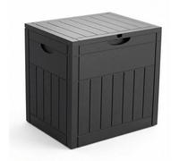 Vounot 126 L Outdoor Storage Box With Lid, Lockable Garden Chest, Waterproof Plastic Deck For Cushions, Tools & Parcel Delivery