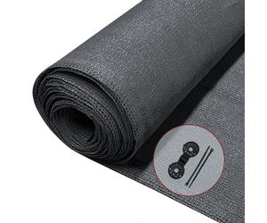 VOUNOT 1x10m Privacy Netting HDPE Shading Net 75% Shading Rate Anthracite