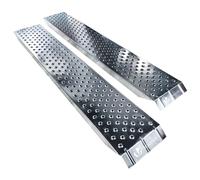 VOUNOT 2-Pack Heavy-Duty Loading Ramps, 400 kg Max Load, 135x23 cm, Non-Slip, Foldable, Galvanised Steel