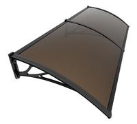 VOUNOT 200x80cm Front Door Canopy Porch Outdoor Awning, Brown