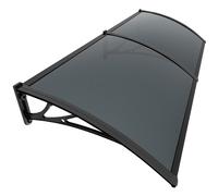 VOUNOT 200x80cm Front Door Canopy Porch Outdoor Awning, Anthracite