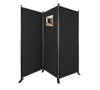 VOUNOT® 3 Panel Room Divider, Folding Freestanding Privacy Screen, Portable Room Partition Divider for Living Room, Bedroom, Office & Home, 262 x 173 cm, Anthracite