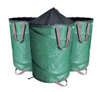 VOUNOT 3X Garden Bags Pop-up 100L with Handles, Reusable Garden Waste Sacks