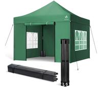 VOUNOT 3x3m Heavy Duty Pop Up Gazebo with 4 Sides Party Tent, Green