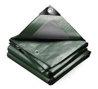 VOUNOT 3x5m Waterproof Tarpaulin Ultra Heavy Duty 240 g/m² Tarp Large Ground Camping Sheet with Aluminum Eyelets for Outdoor Furniture Caravan Car Cover, Green