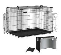 VOUNOT 47" Dog Cage with Cover Puppy Training Crate Pet Carrier Metal Cages, XXL