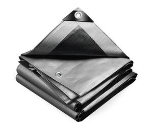 VOUNOT 4x8m Tarpaulin Heavy Duty 240 g/m² Waterproof Cover Tarp Ground Sheet