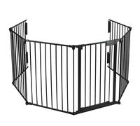 VOUNOT 6 Panel Metal Fire Guard Hearth Gate Fire Gate Fireplace Pet Fence 360cm