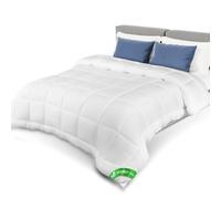 VOUNOT All-season 4.5 Tog Double Duvet, Soft Touch and Comfortable Quilt Duvet Ideal for Spring, Summer with Fluffy Filling, Breathable Microfiber Duvet Certified Oeko-Tex, 200x200 cm White
