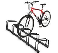 VOUNOT Bike Stand Bicycle Parking Rack for 5 Bikes, Black