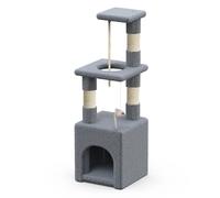 VOUNOT Cat Tree Scratching Posts Kitten Tower Condo Climb Activity Centre Grey