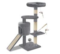 VOUNOT® Cat Tree with Scratching Post L Activity Centre for Cats with Kennel an…