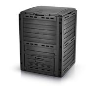 VOUNOT Compost Bin Garden, Plastic Composters Outdoor, Black, 300L