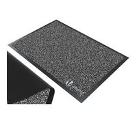 VOUNOT Dirt Trapper Front Door Mat for Indoor Outdoor, Grey-Black, 90x120cm
