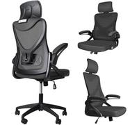 Vounot Ergonomic Office Desk Chair, High Back Computer Executive Swivel With Adjustable Lumbar Support & Headrest For Home Black