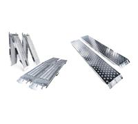 VOUNOT Folding ramp | Loading ramps 400 kg max | Folding ramp for Moto and access ramp & Loading Ramps, 2 Steel Ramps Heavy Duty for Van, Lawnmower, ATV, Quad Motorcycle