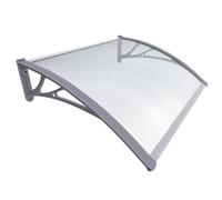 VOUNOT Front Door Canopy Outdoor Awning Patio Porch Rain Shelter Grey 120x80 cm