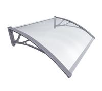 VOUNOT Front Door Canopy Outdoor Awning Patio Porch Rain Shelter Grey 120x80 cm