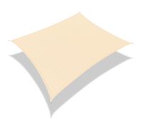 VOUNOT HDPE Sun Shade Sail Rectangle with Fixing Kits, 3x5m, Ivory
