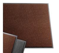VOUNOT® Heavy Duty Barrier Mats, Door Mat Washable, Non Slip Rubber Mat, Floor Mats Kitchen Rugs, Brown-Black, 90x150cm,4816198303767