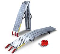 VOUNOT Heavy Duty Ramp with Hook Safety Straps 400kg Max Loading