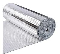 VOUNOT® Insulation Roll Radiator Foil 10m x 60cm x 3mm, Double Aluminum Bubble Heat Thermal Reflector Panels