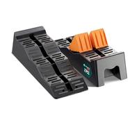 VOUNOT® Levelling Ramps, 2 Pack Motorhome Levellers, 5 Tonne Capacity Caravan Ramps, 3 Step Height System with Integrated Non-Slip Wedges, UV-Resistant, Black