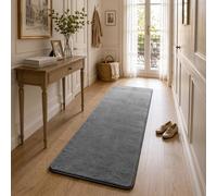 VOUNOT ® Living Room Rug Ultra Soft Shaggy Area Rug Machine Washable, Modern Non-Slip Carpets, For Living Room, Bedroom, Patio 60x180cm Anthracite