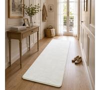 VOUNOT ® Living Room Rug Ultra Soft Shaggy Area Rug Machine Washable, Modern Non-Slip Carpets, For Living Room, Bedroom, Patio 60x180cm Cream