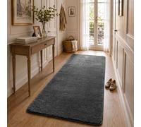 VOUNOT ® Living Room Rug Ultra Soft Shaggy Area Rug Machine Washable, Modern Non-Slip Carpets, For Living Room, Bedroom, Patio 80x200cm Anthracite